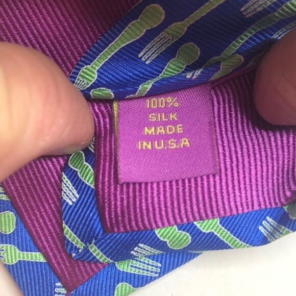 Ferrell reed 100% silk tie - Picture 3 of 4